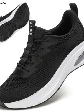 Wide Toe Box Running Shoes Air Cushion Arch Support Lightweight Breathable